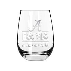 Memory Company Classic Crew Stemless Wine Glass 2-pack, U. of Alabama