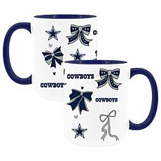 Memory Company Cowboys 2pk 15oz Bow Coffee Mug