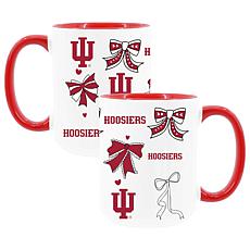 Memory Company Indiana 2pk 15oz Bow Coffee Mug