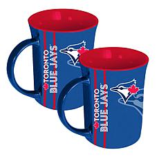 Memory Company MLB Blue Jays 15oz Reflective Logo Mug - 2-Pack