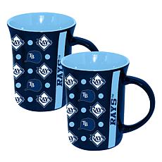 Memory Company MLB Rays 15oz Ceramic Team Spirit Mug 2-Pack