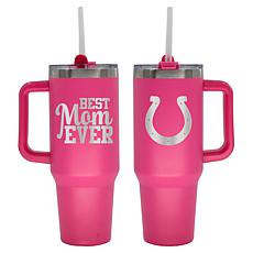 Memory Company NFL  40oz Best Mom Ever Pink Tumbler Colts