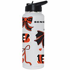 Memory Company NFL Bengals 34-oz Bow White Quencher Tumbler