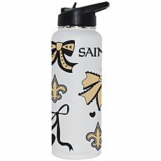 Memory Company NFL Saints 34-oz Bow White Quencher Tumbler