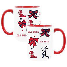 Memory Company Ole Miss 2pk 15oz Bow Coffee Mug