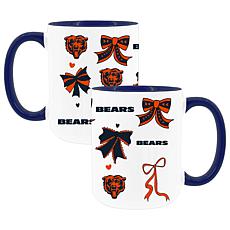 Memory Company Panthers 2pk 15oz Bow Coffee Mug