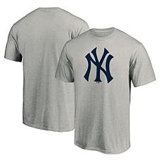 Men's Ash New York Yankees Secondary Color Primary Logo 2 T-Shirt