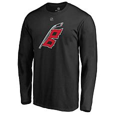 Men's Fanatics Black Carolina Hurricanes Team Alternate Long Sleeve...