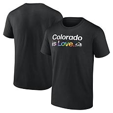 Men's Fanatics Black Colorado Avalanche City Pride T-Shirt