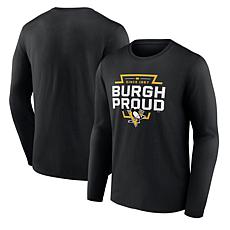 Men's Fanatics Black Pittsburgh Penguins Represent Long Sleeve T-Shirt