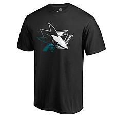 Men's Fanatics Black San Jose Sharks Gradient Logo T-Shirt