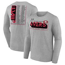 Men's Fanatics Heather Gray San Francisco 49ers Super Bowl LVIII Tw...