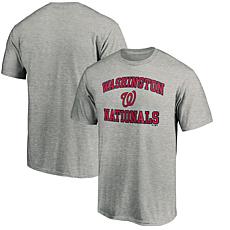 Men's Fanatics Heather Gray Washington Nationals Heart & Soul T-Shirt