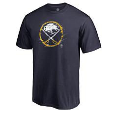 Men's Fanatics Navy Buffalo Sabres Splatter Logo T-Shirt