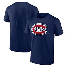 Men's Fanatics Navy Montreal Canadiens Logo T-Shirt