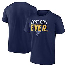 Men's Fanatics Navy St. Louis Blues Best Dad Ever T-Shirt