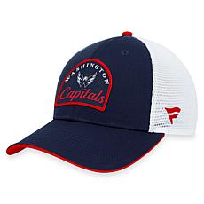 Men's Fanatics Navy/White Washington Capitals Fundamental Adjustabl...