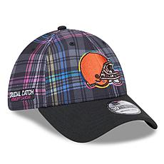 Men's New Era Black Cleveland Browns 2024 NFL Crucial Catch Plaid 3...