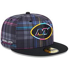 Men's New Era Black New York Jets 2024 NFL Crucial Catch Plaid 59FI...