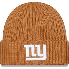 New York Giants Men's 47 Natural Cuffed Pom Knit Hat