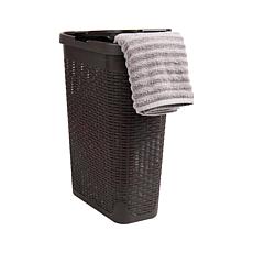 Mind Reader 40-Liter Slim Laundry Basket with Cutout Handles