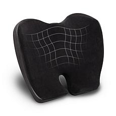 Mind Reader Portable Office Chair Cushion Ergonomic Orthopedic Black