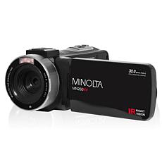 Minolta 30MP/1080P Digital Camcorder w/Night Vision & 16x Zoom