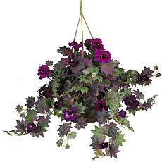 Morning Glory Hanging Basket Silk Plant