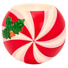 Mr. Christmas Blow Mold Peppermint Swirl Candy Bowl