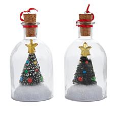 Mr. Christmas Message in a Bottle Set of 2