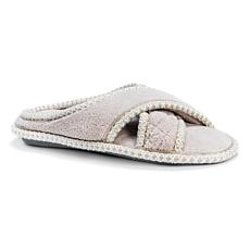 MUK LUKS Ada Micro-Chenille Crisscross Slipper