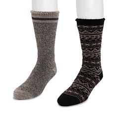 Muk Luks Men's 2-Pk. Heat Retainer Socks