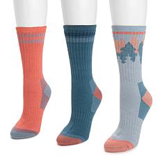 MUK LUKS Women's Heat Retainer Hike - 3 Pack