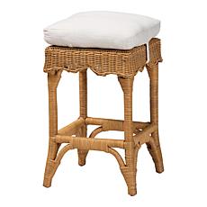 Muy Natural Rattan Counter Stool with Cushion