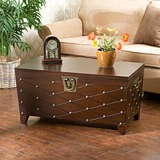 Nailhead Cocktail Table Trunk - Espresso