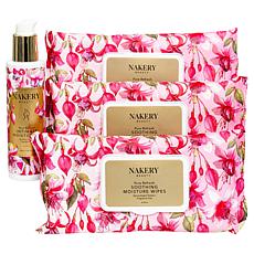 Nakery 4pc Pure Refresh Wipes + Intimate Moisturizer Collection