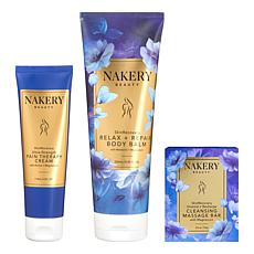 Nakery Beauty 3-piece SkinRecovery Cream, Balm & Magnesium Bar Set AS