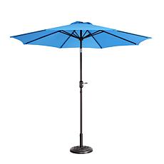 Nature Spring 9' Patio Auto Tilt Umbrella - Blue