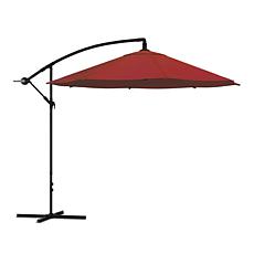 Nature Spring Cantilever Easy Crank Hanging Outdoor Shade - Red