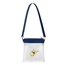 NCAA Clear Satchelette Bag with 3D Logo  - West Virginia Mountaineers