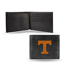 NCAA Embroidered Leather Billfold Wallet - Tennessee