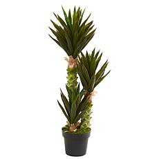 Pure Garden Artificial Podocarpus 36 Double Ball Faux Plant