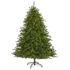 Nearly Natural 7 Ft. Mountain Pine Christmas Tree with 450 Lights