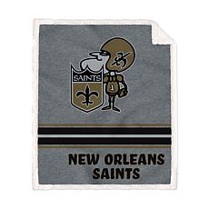 New Orleans Saints 50'' x 60'' Vintage Triple Stripe French Terry S...