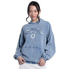 NFL WOMEN'S DENIM WASH HOODIE