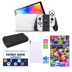 Nintendo Switch OLED with MarioKart, Acceessories & Voucher