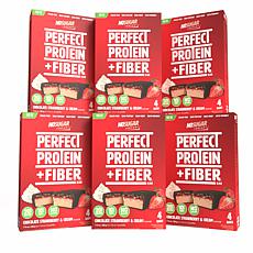 No Sugar Company 6 x 4ct Protein + Fiber Strawberry & Cream Bars