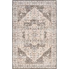 nuLOOM Brielle Machine Washable Vintage Medallion 3' x 5' Area Rug 