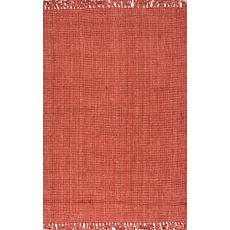 nuLOOM Daniela Farmhouse Chunky Jute Area Rug - 6' x 9' Brick