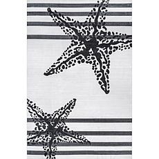 nuLOOM Starfish Machine Washable 5' x 8' Area Rug 